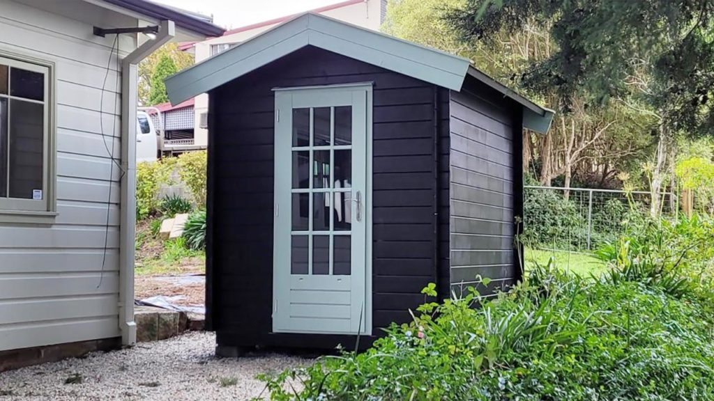 Exterior view of Cottage Garden Shed at Katoomba office