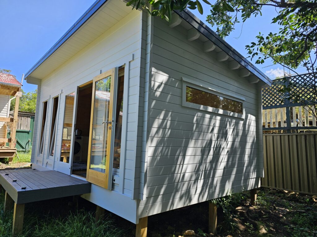 A SheShed Alpine cabin with an added window option