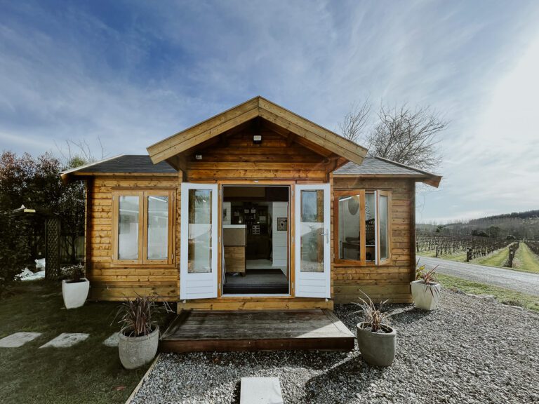 SheShed Lake Cabin for Lisa's Upholstery Studio