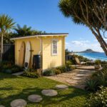 Summit Cabin kitset at Mount Maunganui Beach