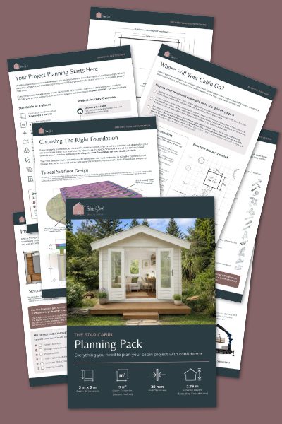 Download the SheShed NZ Kitset Cabin Planning Pack